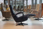 Elektrisch verstelbaar relaxfauteuil / relaxstoel Roos in Leer Polo 1010 kleur blauw van Gealux met 2 motoren en accu. Direct leverbaar. - Afbeelding 3