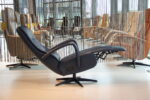 Elektrisch verstelbaar relaxfauteuil / relaxstoel Roos in Leer Polo 1010 kleur blauw van Gealux met 2 motoren en accu. Direct leverbaar. - Afbeelding 4