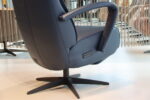 Elektrisch verstelbaar relaxfauteuil / relaxstoel Roos in Leer Polo 1010 kleur blauw van Gealux met 2 motoren en accu. Direct leverbaar. - Afbeelding 8