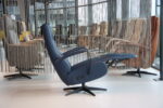 Elektrisch verstelbaar relaxfauteuil / relaxstoel Jasmijn in Leer Polo 1010 kleur blauw van Gealux met 2 motoren en accu. Direct leverbaar. - Afbeelding 2