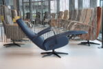 Elektrisch verstelbaar relaxfauteuil / relaxstoel Jasmijn in Leer Polo 1010 kleur blauw van Gealux met 2 motoren en accu. Direct leverbaar. - Afbeelding 3
