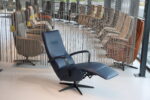 Elektrisch verstelbaar relaxfauteuil / relaxstoel Jasmijn in Leer Polo 1010 kleur blauw van Gealux met 2 motoren en accu. Direct leverbaar. - Afbeelding 5