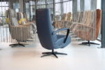 Elektrisch verstelbaar relaxfauteuil / relaxstoel Jasmijn in Leer Polo 1010 kleur blauw van Gealux met 2 motoren en accu. Direct leverbaar. - Afbeelding 6