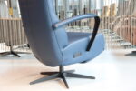 Elektrisch verstelbaar relaxfauteuil / relaxstoel Jasmijn in Leer Polo 1010 kleur blauw van Gealux met 2 motoren en accu. Direct leverbaar. - Afbeelding 7