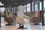 Sta op stoel Elektrisch verstelbaar relaxfauteuil Twinz 8091 in Stof Lathuile 03 kleur Creme van Gealux 2 motoren met accu. Direct leverbaar. - Afbeelding 2