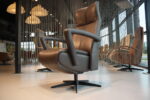 Elektrisch verstelbaar relaxfauteuil / relaxstoel Twinz 205 in Leer Elegance kleur Antraciet van Gealux met 3 motoren en accu. Direct leverbaar.