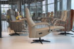 Elektrisch verstelbaar relaxfauteuil / relaxstoel Twinz 621 in Leer Polo 1028 kleur Taupe van Gealux met 3 motoren en accu. Direct leverbaar. - Afbeelding 2