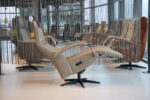 Elektrisch verstelbaar relaxfauteuil / relaxstoel Twinz 621 in Leer Polo 1028 kleur Taupe van Gealux met 3 motoren en accu. Direct leverbaar. - Afbeelding 6