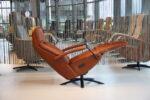 Elektrisch verstelbaar relaxfauteuil / relaxstoel Twinz 6004 in Leer Polo 1093 kleur Cognac van Gealux met 3 motoren en accu. Direct leverbaar. - Afbeelding 5