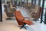 Elektrisch verstelbaar relaxfauteuil / relaxstoel Twinz 6004 in Leer Polo 1093 kleur Cognac van Gealux met 3 motoren en accu. Direct leverbaar. - Afbeelding 7