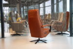 Elektrisch verstelbaar relaxfauteuil / relaxstoel Twinz 6004 in Leer Polo 1093 kleur Cognac van Gealux met 3 motoren en accu. Direct leverbaar. - Afbeelding 8