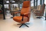 Elektrisch verstelbaar relaxfauteuil / relaxstoel Twinz 6004 in Leer Polo 1093 kleur Cognac van Gealux met 3 motoren en accu. Direct leverbaar. - Afbeelding 10