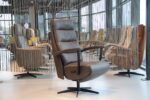 Elektrisch verstelbaar relaxfauteuil / relaxstoel Twinz 234 in Leer Elegance kleur Antraciet van Gealux met 3 motoren en accu. Direct leverbaar.