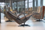 Elektrisch verstelbaar relaxfauteuil / relaxstoel Twinz 234 in Leer Elegance kleur Antraciet van Gealux met 3 motoren en accu. Direct leverbaar. - Afbeelding 4