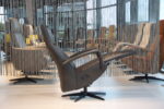 Elektrisch verstelbaar relaxfauteuil / relaxstoel Twinz 622 in Leer Polo 1101 kleur Antraciet van Gealux met 3 motoren en accu. Direct leverbaar. - Afbeelding 3