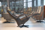 Elektrisch verstelbaar relaxfauteuil / relaxstoel Twinz 622 in Leer Polo 1101 kleur Antraciet van Gealux met 3 motoren en accu. Direct leverbaar. - Afbeelding 4