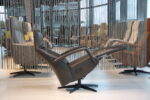 Elektrisch verstelbaar relaxfauteuil / relaxstoel Twinz 622 in Leer Polo 1101 kleur Antraciet van Gealux met 3 motoren en accu. Direct leverbaar. - Afbeelding 5