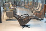 Elektrisch verstelbaar relaxfauteuil / relaxstoel Twinz 622 in Leer Polo 1101 kleur Antraciet van Gealux met 3 motoren en accu. Direct leverbaar. - Afbeelding 6