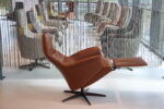 Gealux Arc 8020 modern design relaxfauteuil / relaxstoel in leer Elegance kleur Cognac met 2 motoren en een accu. Direct leverbaar. - Afbeelding 5