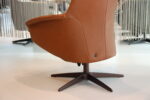 Gealux Arc 8020 modern design relaxfauteuil / relaxstoel in leer Elegance kleur Cognac met 2 motoren en een accu. Direct leverbaar. - Afbeelding 8