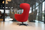 Gealux Arc 8019 modern design relaxfauteuil in Stof Polar 126 kleur rood met 1 motor en een accu. Direct leverbaar. - Afbeelding 7
