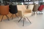 Pre-Order Gealux Miami/Sanne/Gareth/Movani Lisanne eetkamerstoel draai in div. kleuren leer op=op. ( levering medio begin November 2026 ) - Afbeelding 5
