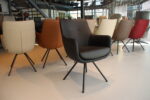 Pre-Order Gealux Miami/Sanne/Gareth/Movani Lisanne eetkamerstoel draai in div. kleuren leer op=op. ( levering medio begin November 2026 ) - Afbeelding 6